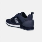 EMPORIO ARMANI MEN'S EA7 LACES SNEAKERS NAVY&WHITE - Image 2
