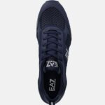 EMPORIO ARMANI MEN'S EA7 LACES SNEAKERS NAVY&WHITE - Image 4