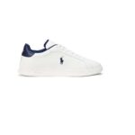 POLO RALPH LAUREN MEN HRT CRT  LEATHER SNEAKERS WHITE - Image 3