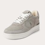 POLO RALPH LAUREN MEN MASTERS COURT SUEDE TREINER ERTH GREY