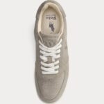 POLO RALPH LAUREN MEN MASTERS COURT SUEDE TREINER ERTH GREY - Image 4