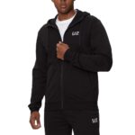 EMPORIO ARMANI MAN EA7 TRAIN CORE HOODIE TRACKSUIT BLACK - Image 3