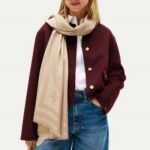 TOMMY HILFIGER WOMEN'S TH MONOGRAMM SCARF BEIGE - Image 4