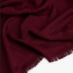 TOMMY HILFIGER WOMEN'S TH MONOGRAMM SCARF DEEP ROUGE - Image 2