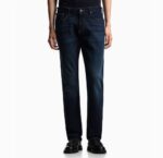 EMPORIO ARMANI MEN SLIM-FIT J06 LOW RISE JEANS 5 TASCHE BLUE DENIM