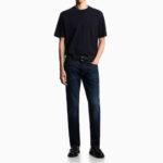 EMPORIO ARMANI MEN SLIM-FIT J06 LOW RISE JEANS 5 TASCHE BLUE DENIM - Image 4