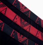 EMPORIO ARMANI MEN THREE PACK OF BRIEFS WITH BOLD MONOGRAM LOGO BLACK/BLACK/BLACK - Image 2