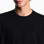 EMPORIO ARMANI MEN JERSEY T-SHIRT FANCY BLACK ALLOVER - Image 2