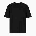EMPORIO ARMANI MEN JERSEY T-SHIRT FANCY BLACK ALLOVER - Image 4