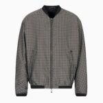 EMPORIO ARMANI MEN BLOUSON JACKET WITH REPEATED EAGLE MOTIF GREY - Image 4