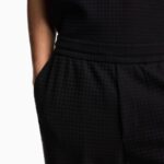 EMPORIO ARMANI MEN LYOCELL BLEND JACQUARD JERSEY TROUSERS FANCY BLACK - Image 3