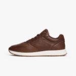 TOMMY HILFIGER MEN PREMIUM LEATHER HYBRID TRAINERS LEGACY BROWN - Image 6