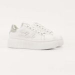 KARL LAGERFELD WOMEN'S SNEAKERS KREEPER LO SIGNIA EMBRO PATCH WHITE - Image 2