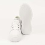 KARL LAGERFELD WOMEN'S SNEAKERS KREEPER LO SIGNIA EMBRO PATCH WHITE - Image 4