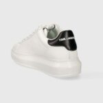 KARL LAGERFELD WOMEN'S SNEAKERS KAPRI NFT LO LACE WHITE LTHR - Image 2