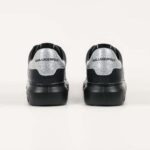 KARL LAGERFELD WOMEN'S SNEAKERS KAPRI KITE OUTLINE NFT LO LACE BLACK LTHR W/SILVER - Image 2