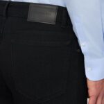 TRUSSARDI MEN'S JEAN 5 POCKET 370 CLOSE DENIM BLACK - Image 4