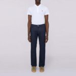 TRUSSARDI MEN'S JEAN'S 5 POCKET 380 ICON RINSE DENIM BLUE