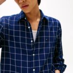 TOMMY HILFIGER MAN REGULAR FIT TEXTURED TWILL SHIRT DARK BLUE INDIGO/CHECK - Image 2