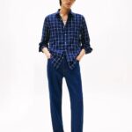 TOMMY HILFIGER MAN REGULAR FIT TEXTURED TWILL SHIRT DARK BLUE INDIGO/CHECK - Image 3