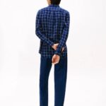 TOMMY HILFIGER MAN REGULAR FIT TEXTURED TWILL SHIRT DARK BLUE INDIGO/CHECK - Image 4