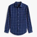 TOMMY HILFIGER MAN REGULAR FIT TEXTURED TWILL SHIRT DARK BLUE INDIGO/CHECK - Image 5