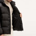 TOMMY HILFIGER MEN'S JACKET MIX DOWN HOODED PUFFER BLACK - Image 3