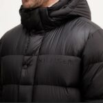 TOMMY HILFIGER MEN'S JACKET MIX DOWN HOODED PUFFER BLACK - Image 5