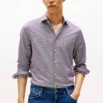 TOMMY HILFIGER MAN SMART CASUAL SLIM FIT CHECK SHIRT REGATTA RED MULTI