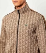 LACOSTE MEN'S JACKET JACQUARD MONOGRAM CROISSANT/COOKIE-PORT - Image 3