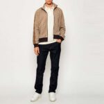LACOSTE MEN'S JACKET JACQUARD MONOGRAM CROISSANT/COOKIE-PORT - Image 4