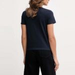TOMMY HILFIGER WOMAN'S T-SHIRT SCRIPT REG SS TEE DARK NIGHT NAVY - Image 2