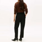 TOMMY HILFIGER WOMAN'S PUNTO SLIM STRAIGHT PANT BLACK - Image 2