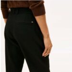 TOMMY HILFIGER WOMAN'S PUNTO SLIM STRAIGHT PANT BLACK - Image 4