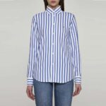 POLO RALPH LAUREN WOMEN'S SHIRT COTTON CLASSICS WHITE MULT