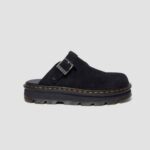 DR MARTENS ZEBZAG SUEDE CASUAL SLINGBACK PLATFORM MULES BLACK