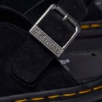 DR MARTENS ZEBZAG SUEDE CASUAL SLINGBACK PLATFORM MULES BLACK - Image 4