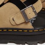 DR MARTENS ZEBZAG SUEDE CASUAL SLINGBACK PLATFORM MULES SAVANN-TAN - Image 4