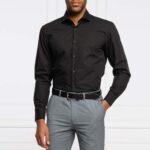HUGO MEN'S SLIM FIT SHIRT C-JASON BLACK