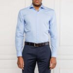 HUGO MEN'S SLIM FIT SHIRT C-JASON LIGHT PASTEL BLUE