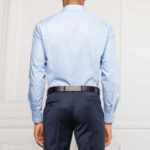 HUGO MEN'S SLIM FIT SHIRT C-JASON LIGHT PASTEL BLUE - Image 2