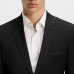 HUGO ARTI-HESTEN253X EXTRA SLIM FIT SUIT BLACK - Image 4