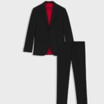 HUGO ARTI-HESTEN253X EXTRA SLIM FIT SUIT BLACK - Image 8