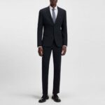 HUGO ARTI-HESTEN253X EXTRA SLIM FIT SUIT DARK BLUE