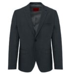 HUGO ARTI-HESTEN253X EXTRA SLIM FIT SUIT DARK GREY