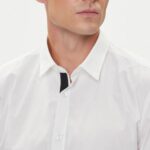 HUGO MEN'S SLIM FIT SHIRT ELISHA02 WHITE - Image 3
