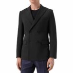 BOSS MEN'S SLIM FIT JACKET H-HUSTON-DB-253 BLACK