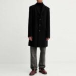 HUGO MEN'S MIGOR2541 WOOL COAT BLACK