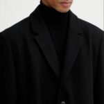 HUGO MEN'S MIGOR2541 WOOL COAT BLACK - Image 3