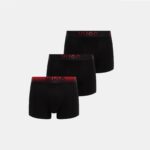 HUGO MEN'S 3 PACK TRUNK TRIPLET SPRAY BLACK